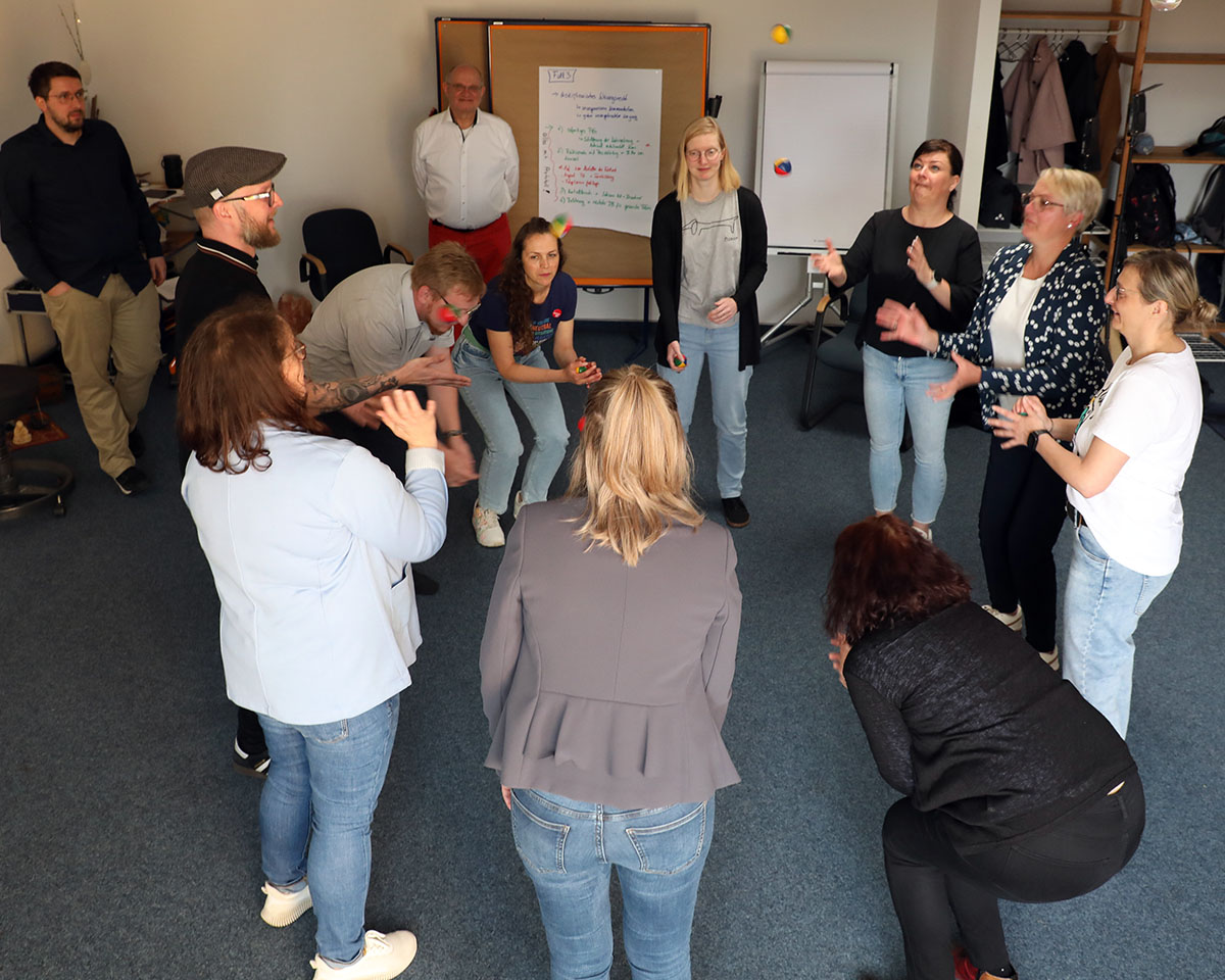 Seminarraum-Gruppen-Action